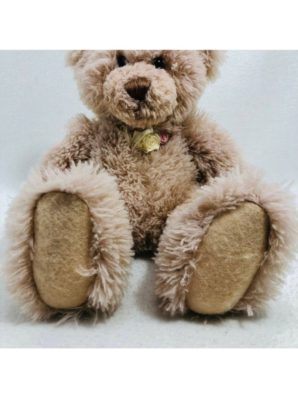 First Main Angel Wing Bear Plush Toy Guardian Girl Women Pink Flower Cuddle Kid - Picture 6 of 12